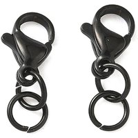Attaches de homard en acier inoxydable 304 avec anneaux, noir — Accessoires pour bijoux