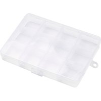 8-Grid Plastic Organizer Storage Box with Adjustable Dividers — Jewelry Display & Storage