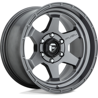 Fuel D665 Shok Matte Gunmetal Wheels - 17x9 - 6x139.7 Bolt Pattern — Wheels & Rims