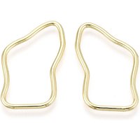 Anneaux de liaison en alliage, forme irrégulière, finition or clair — Accessoires pour bijoux