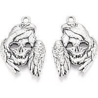 Rack Plating Tibetan Style Skull & Eagle Alloy Pendant