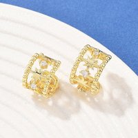 Bagues de poignet en laiton avec zircon cubique clair en pavé micro — Bijoux fantaisie