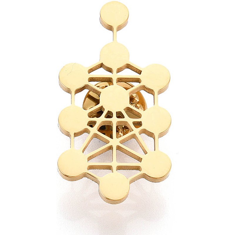 304 Stainless Steel Golden Lapel Pin Backs for Clothes — Brooches