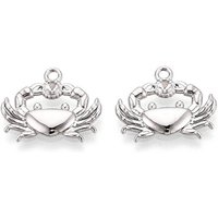 304 Stainless Steel Crab Pendant Rhinestone Settings for 2mm Stones — Jewelry Findings