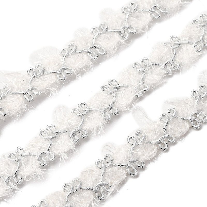 Filigree Polyester Lace Trim, Wavy Trimming for Home Decor — Chains, Wire & Cord
