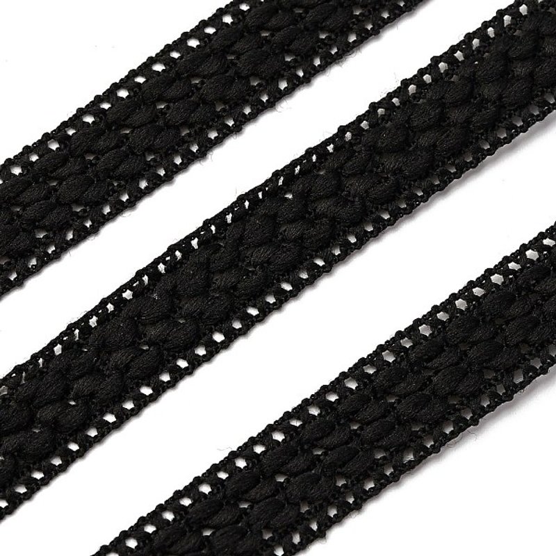 Polyester Milk Silk Lace Trim, Wavy Trimming for Home Decor — Chains, Wire & Cord