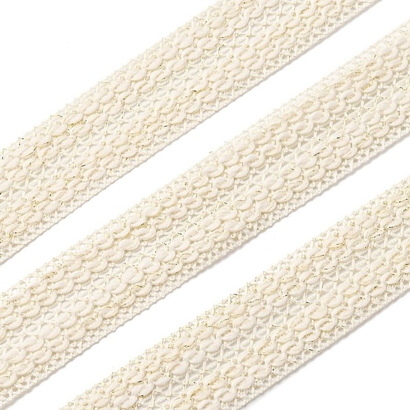 Polyester Milk Silk Ribbon for Curtains and Home Decor, White