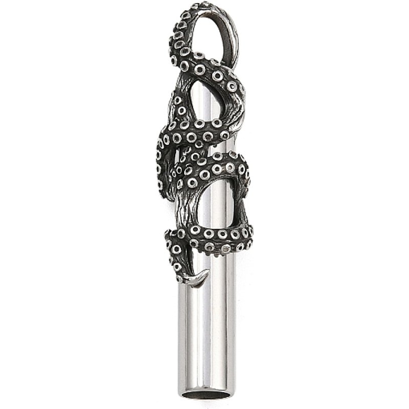 Pendentif sifflet en acier inoxydable 316 avec dragon — Breloques et pendentifs