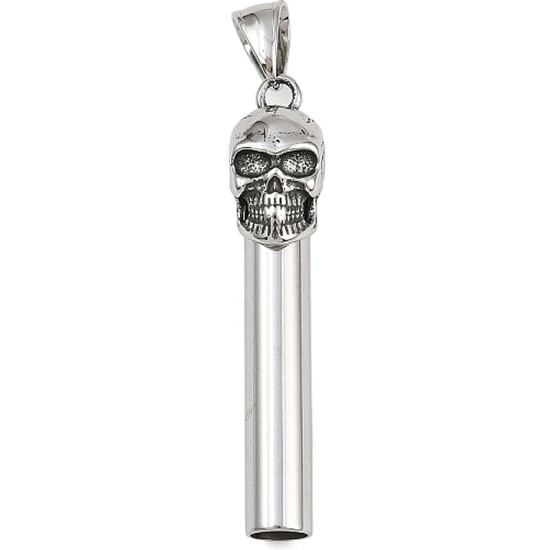 Pendentif Sifflet Crâne en Acier Inoxydable 316 — Breloques et pendentifs