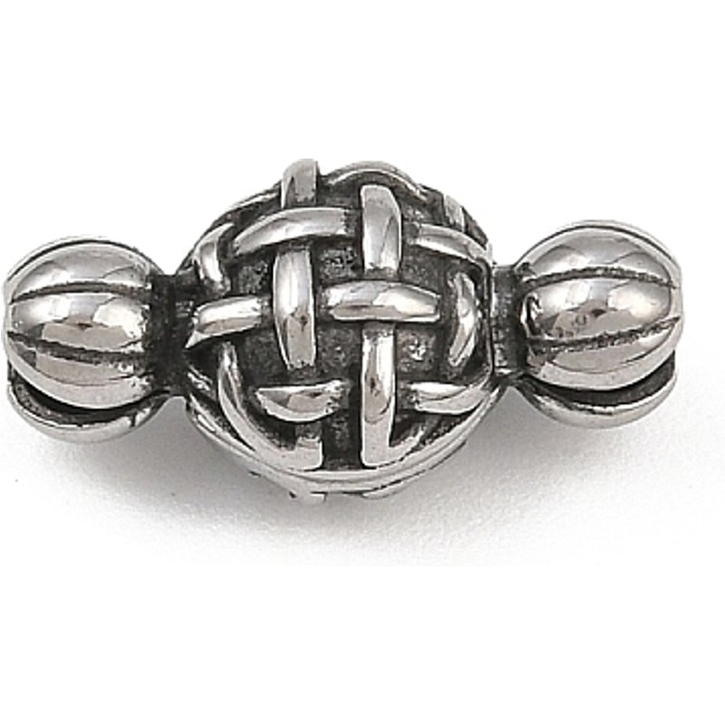 Fermoirs Magnétiques Ronds en Acier Inoxydable 316, Argent Vieilli — Accessoires pour bijoux