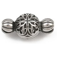 Attaches magnétiques ronds en acier inoxydable chirurgical 316, argent antique — Accessoires pour bijoux
