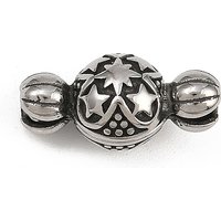 Attaches magnétiques ronds en acier inoxydable 316, argent antique — Accessoires pour bijoux