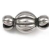 Attaches magnétiques ronds en acier inoxydable 316, argent antique — Accessoires pour bijoux