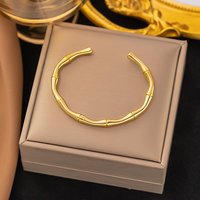 Bracelet Jonc en Acier Inoxydable 304 pour Femmes, Doré — Bracelet Femme