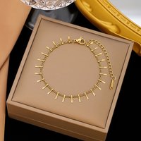 Bracelet à Charme en Acier Inoxydable 304 avec Frange pour Femmes — Bracelet Femme