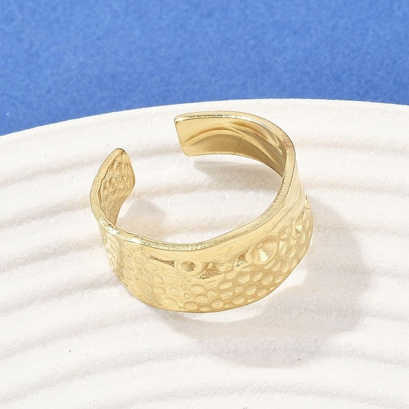 Bagues en Acier Inoxydable 304 avec Plaquage en Or 18K — Bijoux fantaisie