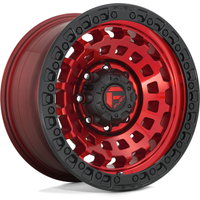 Roues Fuel D632 Zephyr Gloss Red Black - 17x9 - 5x127 -12 Offset