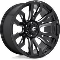 Fuel D673 Blitz Gloss Black Milled Wheels - 17x9 -5x127 -12 Offset — Wheels & Rims