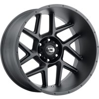Roues Vision Off Road 360 Sliver Satin Black - 20x10 - 6x135 — Roues et jantes
