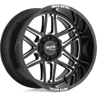 Moto Metal MO992 Folsom Gloss Black Milled Wheels - 20x9 - 6x139.7 — Wheels & Rims
