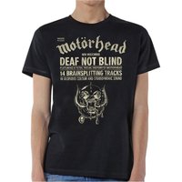 Motorhead Unisex Tee: Deaf Not Blind for Men — Mens T Shirts