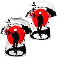 T-shirt 3D Jujutsu Satoru Anime Japonais pour Enfants — T-shirts pour hommes