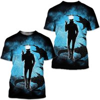 T-shirt imprimé Jujutsu Satoru pour enfants — T-shirts pour hommes