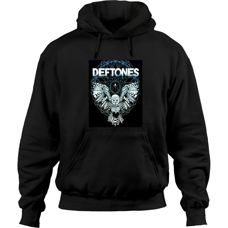 Hoodie Coll Metal Deftones Classique Unisexe en Noir — Sweats à capuche pour hommes