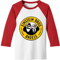Donut Einstein Bagel Men's Baseball Tee - White/Red — Mens T Shirts