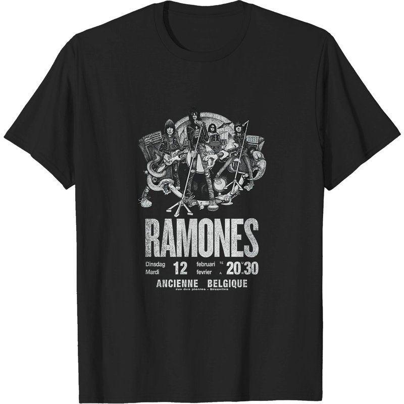 Ramones Unisex Tee for Men in Black