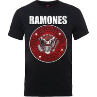 Ramones Unisex Tee: Red Fill Seal for Men