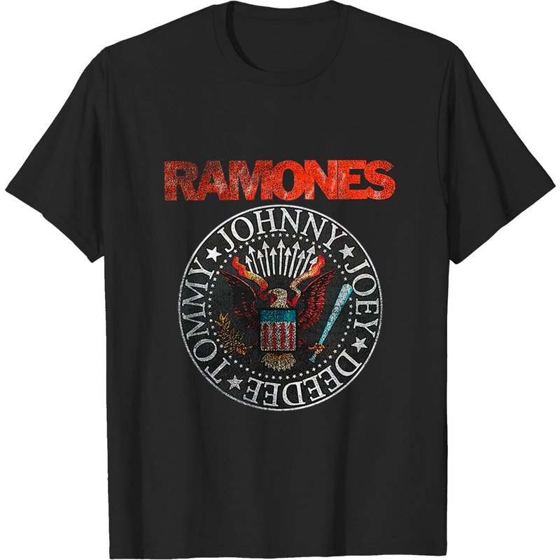 Ramones Unisex Tee: Vintage Eagle Seal for Men