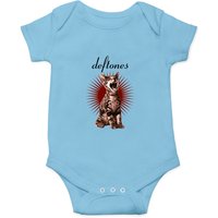 Deftones Adre-Naline Cat Design Cotton Zip Onesie — Baby Onesies