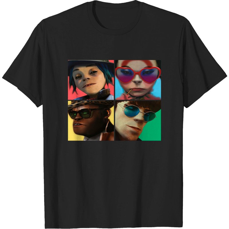 T-shirt unisexe Gorillaz : Humanz pour hommes en noir — T-shirts pour hommes
