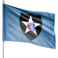 Drapeaux de la 2e Division d'Infanterie pour Supporters Militaires — Drapeaux décoratifs