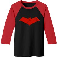 T-Shirts de Baseball Red Hood Design pour Hommes Noir/Rouge