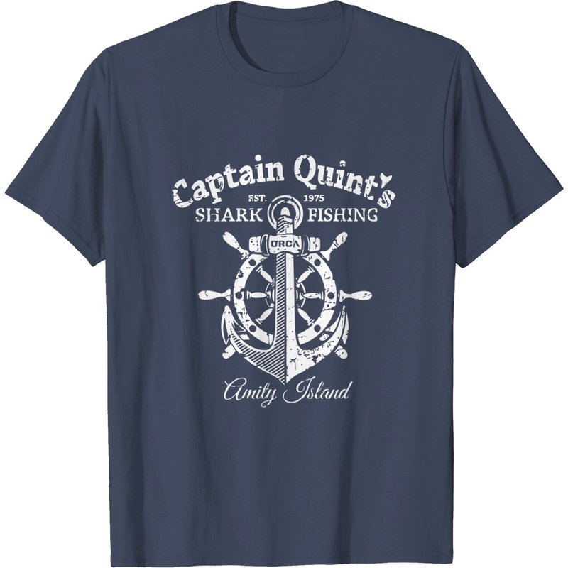 Captain Quint's Shark Fishing T-Shirts for Men - Jaws — Mens T Shirts