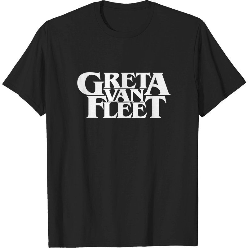 T-shirt unisexe Greta Van Fleet : Logo pour hommes en noir — T-shirts pour hommes