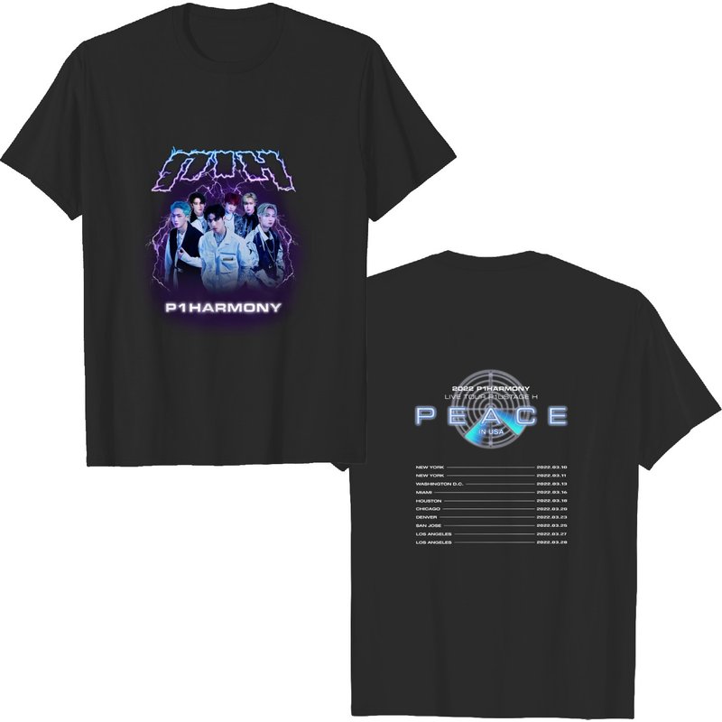 T-shirt P1HARMONY Peace Tour 2022 pour hommes — T-shirts pour hommes