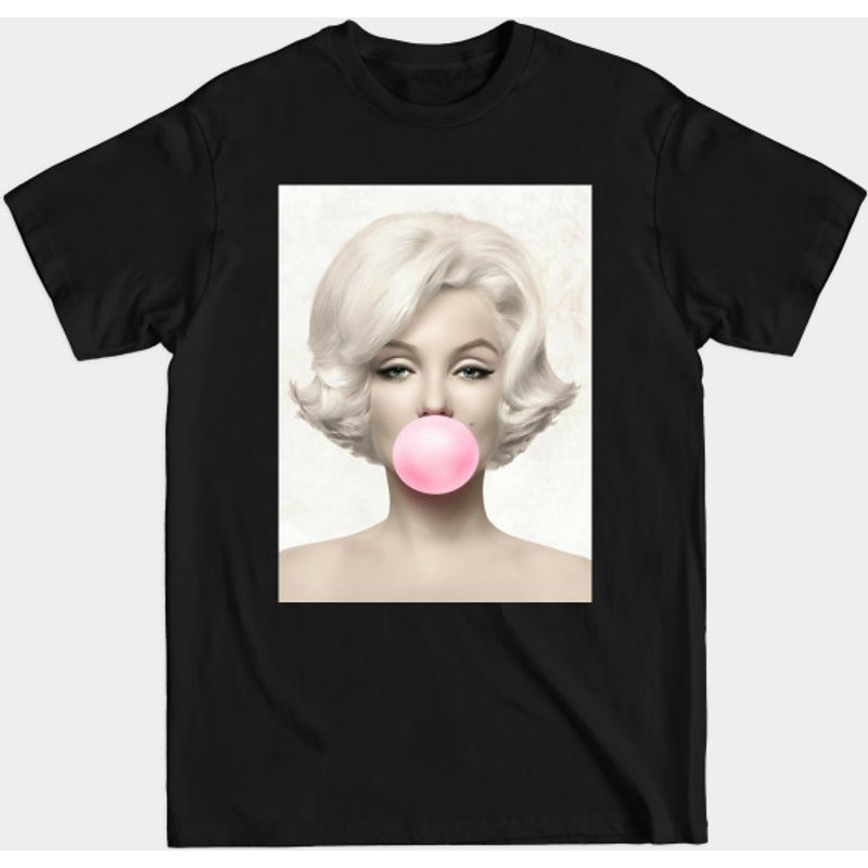 T-shirt pour hommes Marilyn Monroe en noir