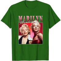 T-shirt noir pour hommes Marilyn Monroe