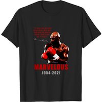 T-shirt noir pour homme Marvin Hagler