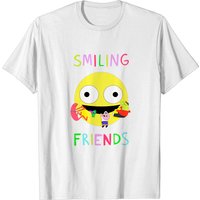 T-shirt Logo Smiling Friends pour hommes en noir — T-shirts pour hommes