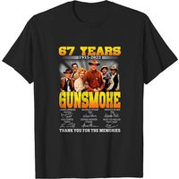 T-shirt Gunsmoke 67 ans pour hommes - Noir
