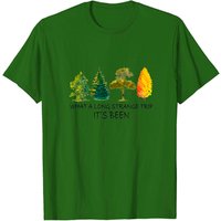 T-shirt What A Long Strange Trip It's Been Tree pour hommes - Noir