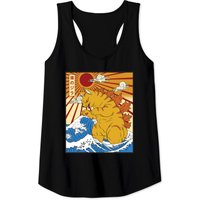 Débardeur Tiger In Japanese Catzilla Vintage Art de Chat pour Hommes — T-shirts pour hommes