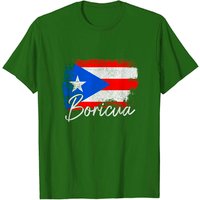 Puerto Rico Boricua Vintage Puerto Rican Flag T-Shirt for Men — Mens T Shirts