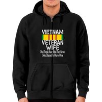 Hoodie Zippé pour Épouse de Vétéran du Vietnam