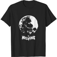 Melvins Skull Moon Logo Men's Black T-Shirt — Mens T Shirts