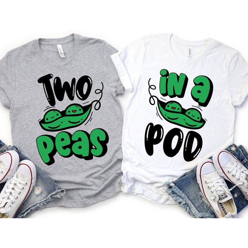 Two Peas In A Pod Men's Mother's Day Matching T-Shirt — Mens T Shirts